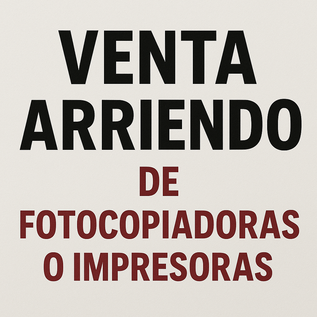 Venta de Fotocopiadoras
